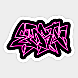 ensa font pink neon Sticker